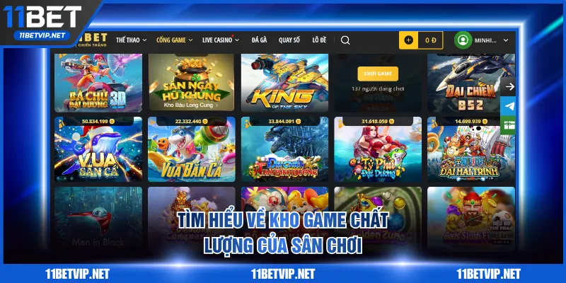 Tìm hiểu về kho game chất lượng của sân chơi